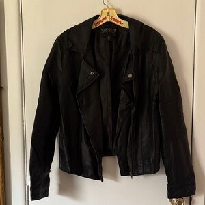 Forever 21 women Plus Black faux leather Jacket 1x